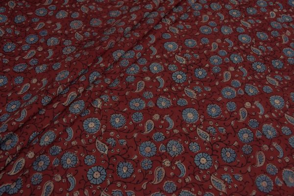 Pre-Cut 0.60m Ajrakh Pure Soft Cotton HandCrafted Fabric