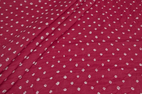 Bandhani Pure Cotton Satin Finish Fabric