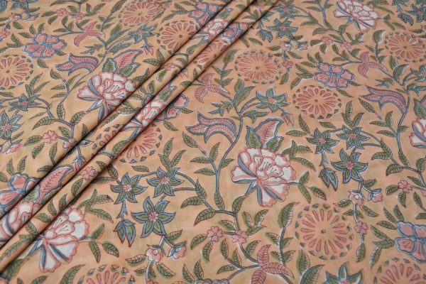 Pre-Cut 0.60m Pure Soft Cotton HandBlock Printed Fabric