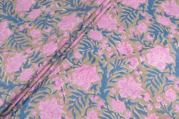 Pre-Cut 1.20m Pure Soft Cotton HandBlock Printed Fabric
