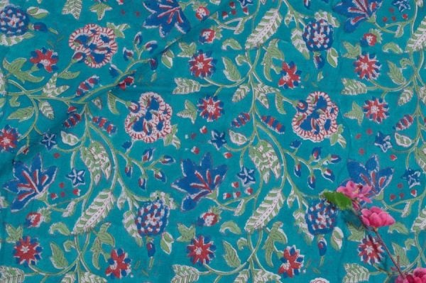 Pre-Cut 1.10m Pure Soft Cotton HandBlock Printed Fabric