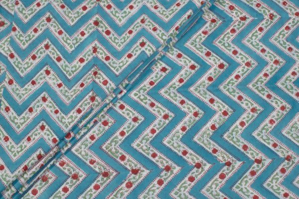 Pre-Cut 1.10m Pure Soft Cotton HandBlock Printed Fabric
