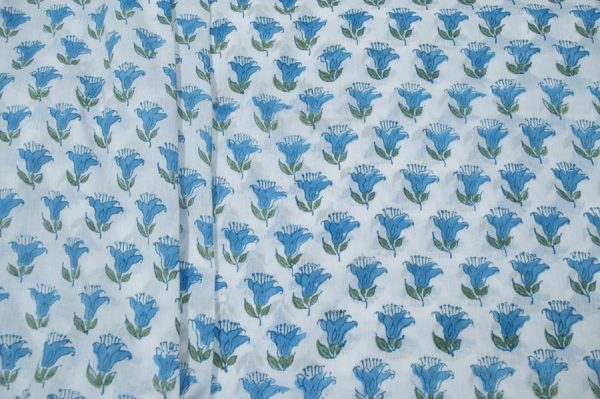 Pre-Cut 0.80m Mul Soft Cotton HandBlock Printed Fabric