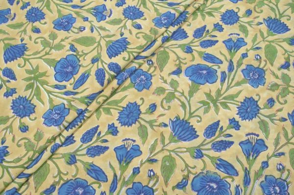 Pre-Cut 1.10m Pure Soft Cotton HandBlock Printed Fabric