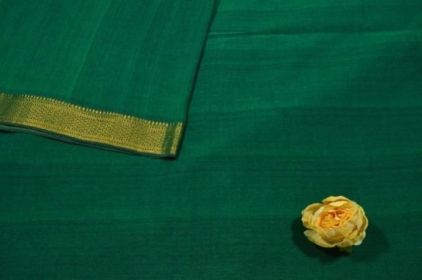 Authentic Handwoven Zari Border Pure Cotton Fabric