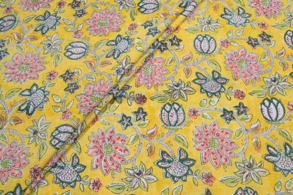 Pre-Cut 1.20m Pure Soft Cotton HandBlock Printed Fabric