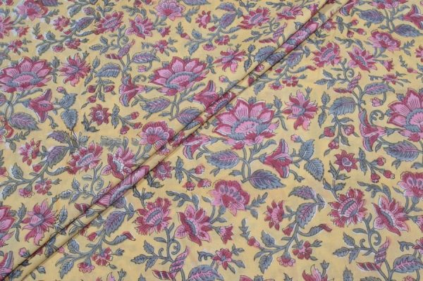 Pre-cut 1.10m Pure Soft Cotton HandBlock Printed Fabric