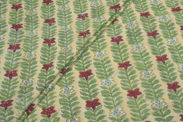 Pre-Cut 1.10m Pure Soft Cotton HandBlock Printed Fabric