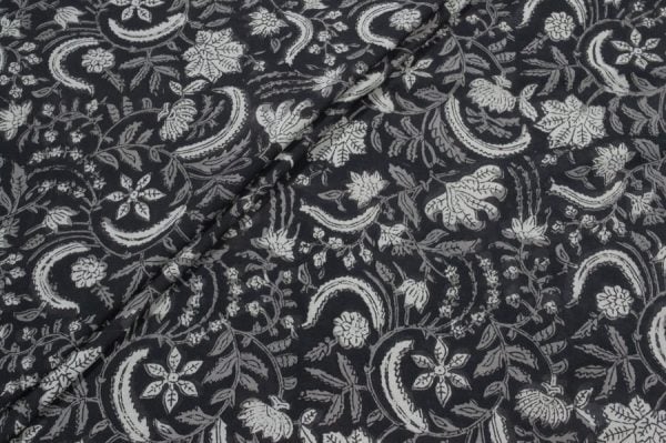 Pre-Cut 1.20m Premium Bagru Pure Cotton Handblock Printed Fabric
