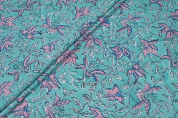 Pure Soft Cotton HandBlock Printed Fabric