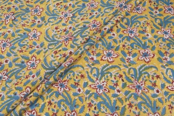 Pre-Cut 1.10m Pure Soft Cotton HandBlock Printed Fabric