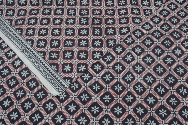 Pre-Cut 2.25m Bagh Premium Cotton Handblock Printed Fabric