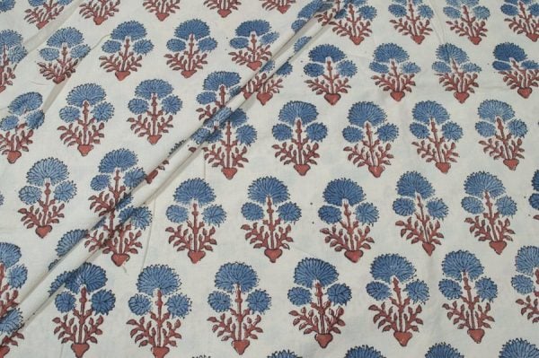 Ajrakh Pure Soft Cotton HandCrafted Fabric