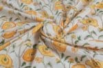 Pre-Cut 1m Pure Soft Cotton HandBlock Printed Fabric - Image 3