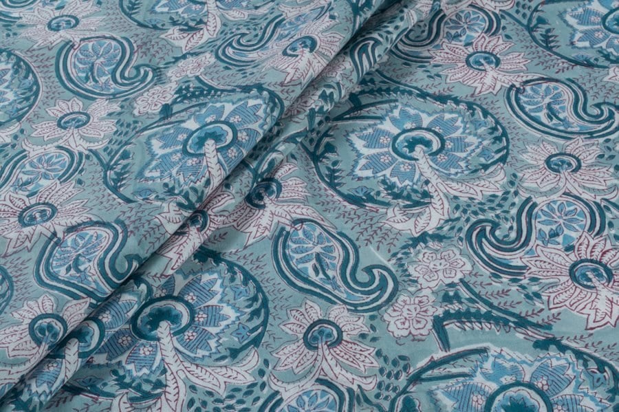 Pure Soft Cotton HandBlock Printed Fabric Pre-Cut 1.10m Pure Soft Cotton HandBlock Printed Fabric - Image 1