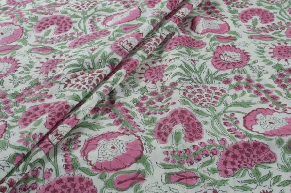 Pre-Cut 2m Pure Soft Cotton HandBlock Printed Fabric