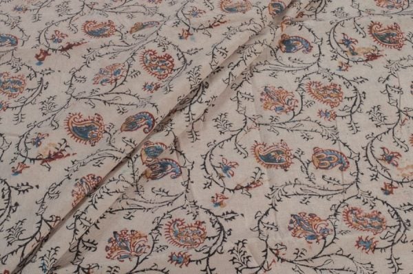 Kalamkaari Premium Cotton Handblock Printed Fabric