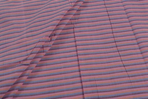Pre-Cut 1m Authentic Handwoven Stripes Pure Cotton Fabric