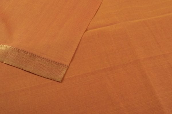 Pre-Cut 1.60m Authentic Handwoven Zari Border Pure Cotton Fabric
