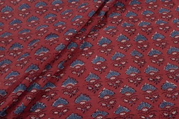 Ajrakh Pure Soft Cotton HandCrafted Fabric