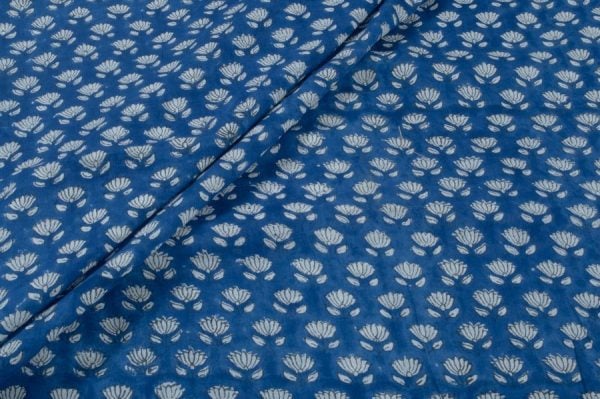 Pre-Cut 1.10m Mul Soft Cotton HandBlock Printed Fabric