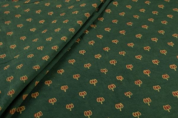 Pre-Cut 2m Ajrakh Pure Soft Cotton HandCrafted Fabric