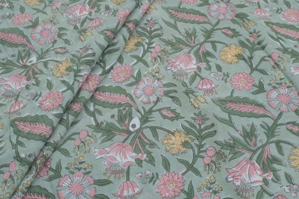 Pre-Cut 1.80m Pure Soft Cotton HandBlock Printed Fabric