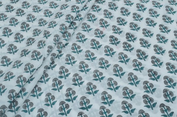 Pre-Cut 1.30m Pure Soft Cotton HandBlock Printed Fabric