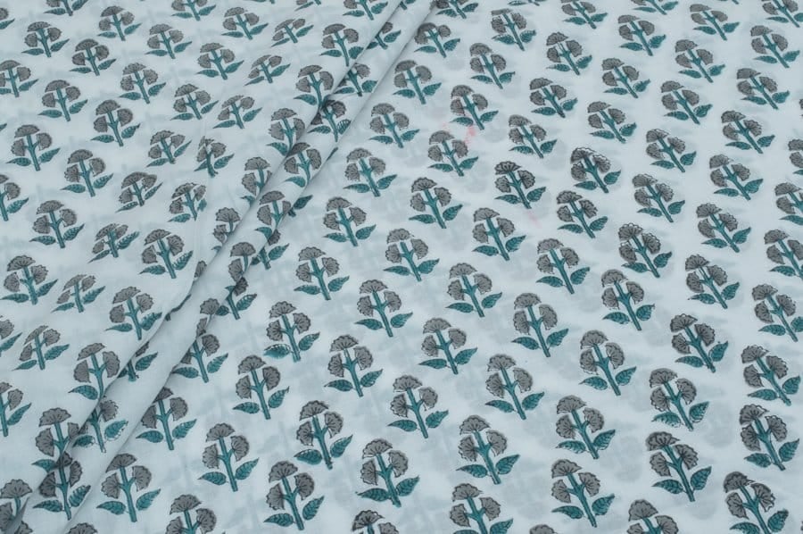 Pure Soft Cotton HandBlock Printed Fabric Pre-Cut 1.30m Pure Soft Cotton HandBlock Printed Fabric - Image 1