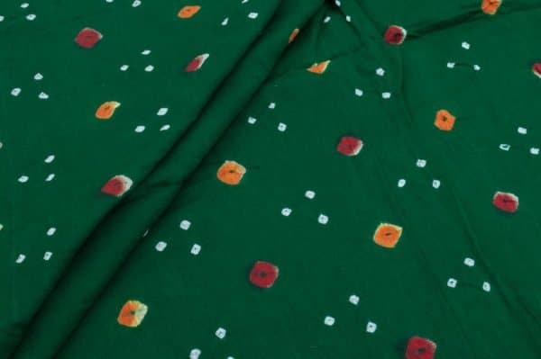 Bandhani Tie Dye 100% Pure Soft Cotton Satin Finish Fabric