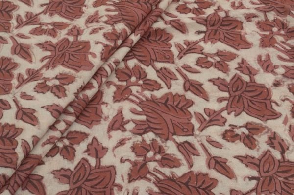 Pre-Cut 1.15m Pure Cotton Bagru Handblock Printed Fabric
