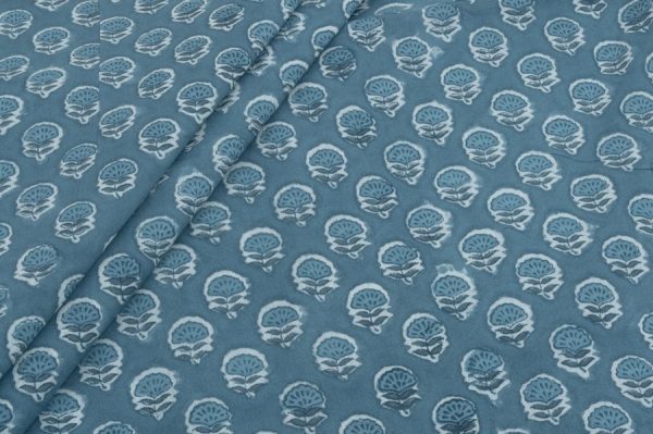 Pre-Cut 1m Pure Soft Cotton HandBlock Printed Fabric