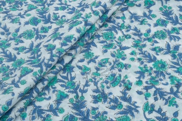 Pre-Cut 2.25m Pure Soft Cotton HandBlock Printed Fabric