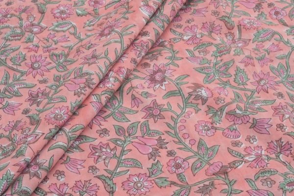 Pre-Cut 1.40m Pure Soft Cotton HandBlock Printed Fabric