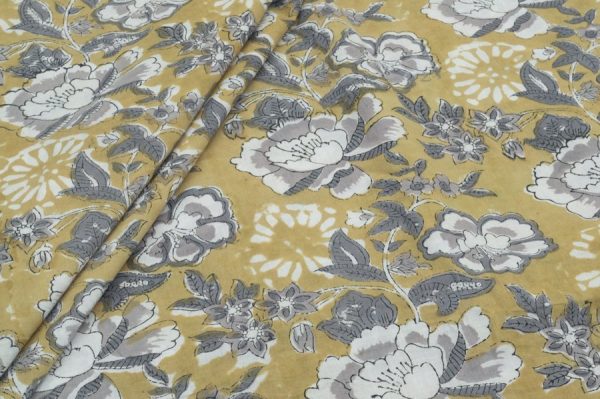 Pre-Cut 1m Pure Soft Cotton HandBlock Printed Fabric