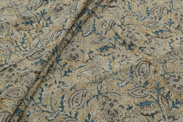 Kalamkaari Soft Maheshwari Silk Fabric