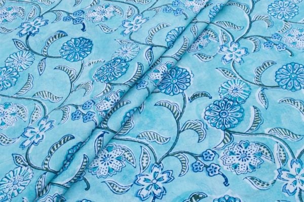 Pre-Cut 1.10m Pure Soft Cotton HandBlock Printed Fabric