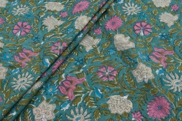 Pre-Cut 0.90m Pure Soft Cotton HandBlock Printed Fabric