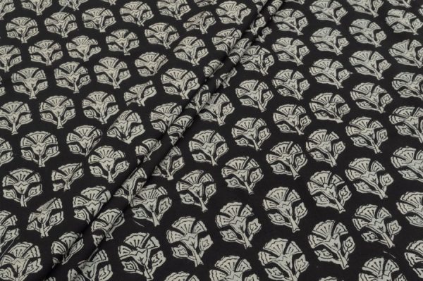 Pre-Cut 2m Pure Cotton Bagru Handblock Printed Fabric