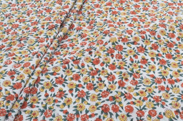 Pre-Cut 1.10m Pure Soft Cotton HandBlock Printed Fabric