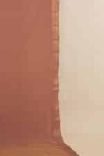 Two Tone Lion Brown Mangalgiri Zari Border Lightweight HandLoom Woven Soft Cotton Saree - Image 3