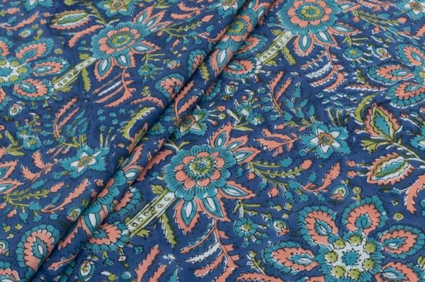 Pure Soft Cotton HandBlock Printed Fabric