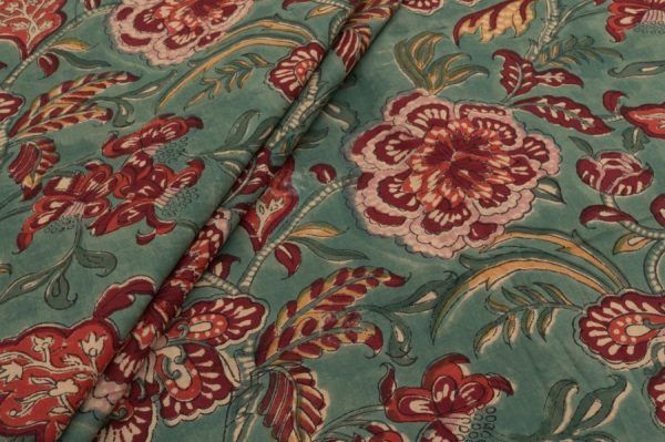 Pre-Cut 1m Pure Soft Cotton HandBlock Printed Fabric