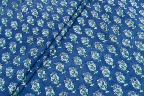 Pre-Cut 2m Pure Soft Cotton HandBlock Printed Fabric