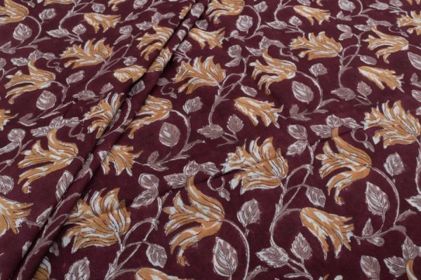 Pre-Cut 2.10m Mul Soft Cotton HandBlock Printed Fabric