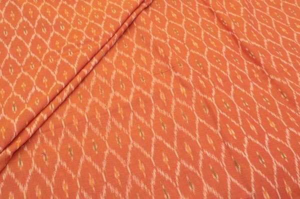 Pre-Cut 2m Mercerised Ikkat Soft Pure Cotton Fabric