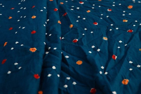 Pre-Cut 1.80m Bandhani Pure Cotton Satin Finish Fabric
