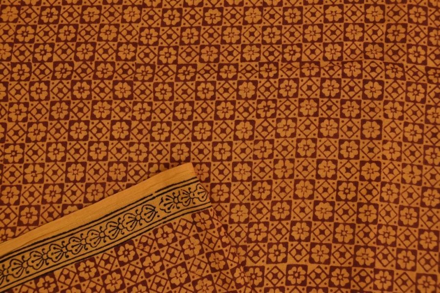 Pre-Cut 1.50m Bagh Premium Cotton Handblock Printed Fabric - Image 1