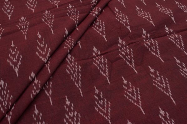 Mercerised Ikkat Soft Pure Cotton Fabric