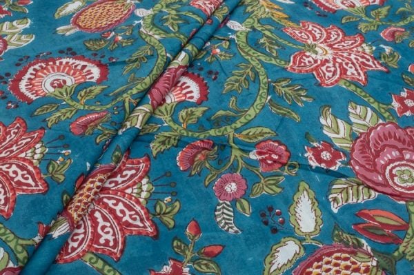 Pre-Cut 1.20m Pure Soft Cotton HandBlock Printed Fabric
